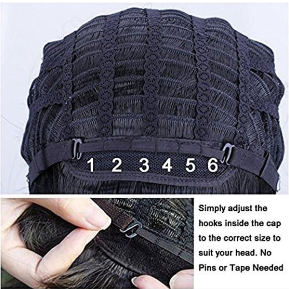 14" Curly Wig with Bangs - Picture 5 of 5